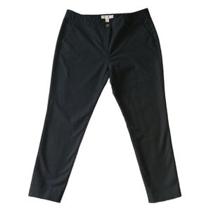 MICHAEL Michael Kors Black Slim Ankle Pants Career Professional Classic